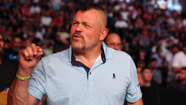 May 7, 2022; Phoenix, Arizona, USA; Former UFC fighter Chuck Liddell in attendance during UFC 274 at Footprint Center. Mandatory Credit: Mark J. Rebilas-USA TODAY Sports